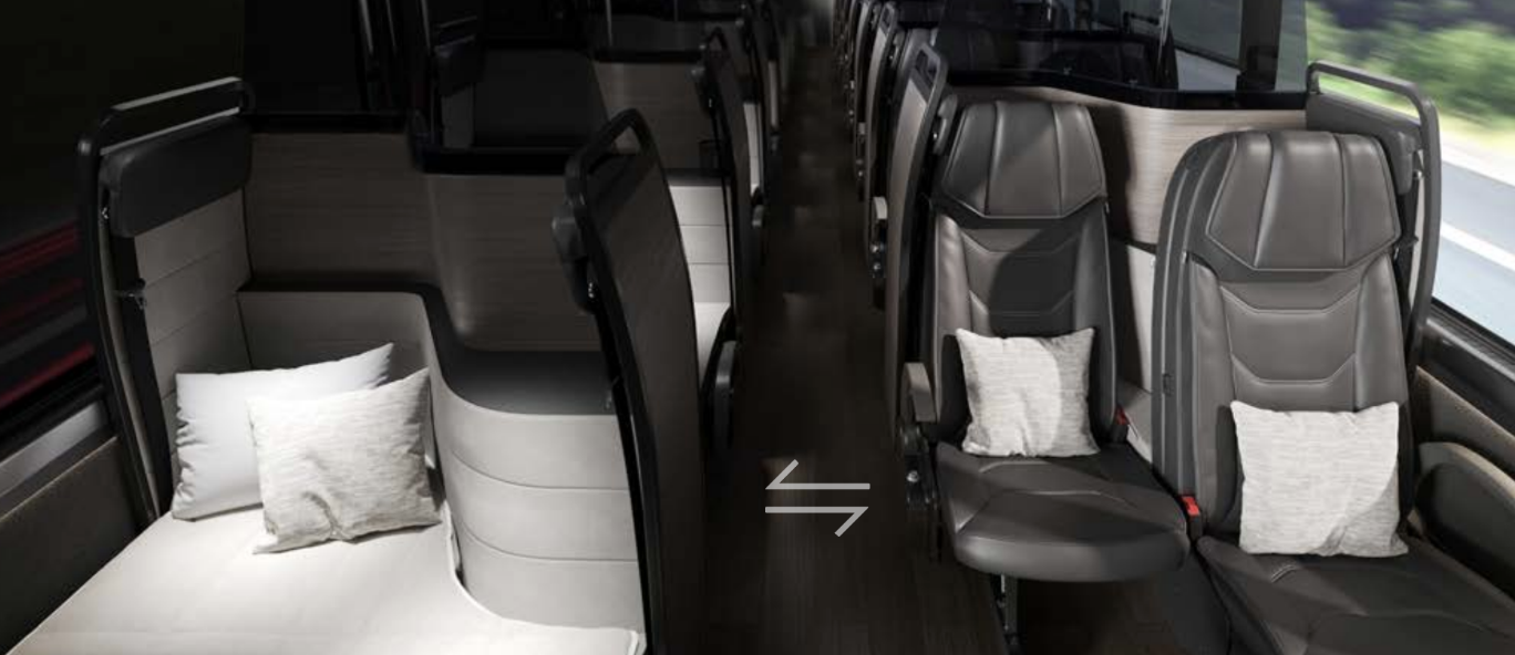 butterfly seating busworld