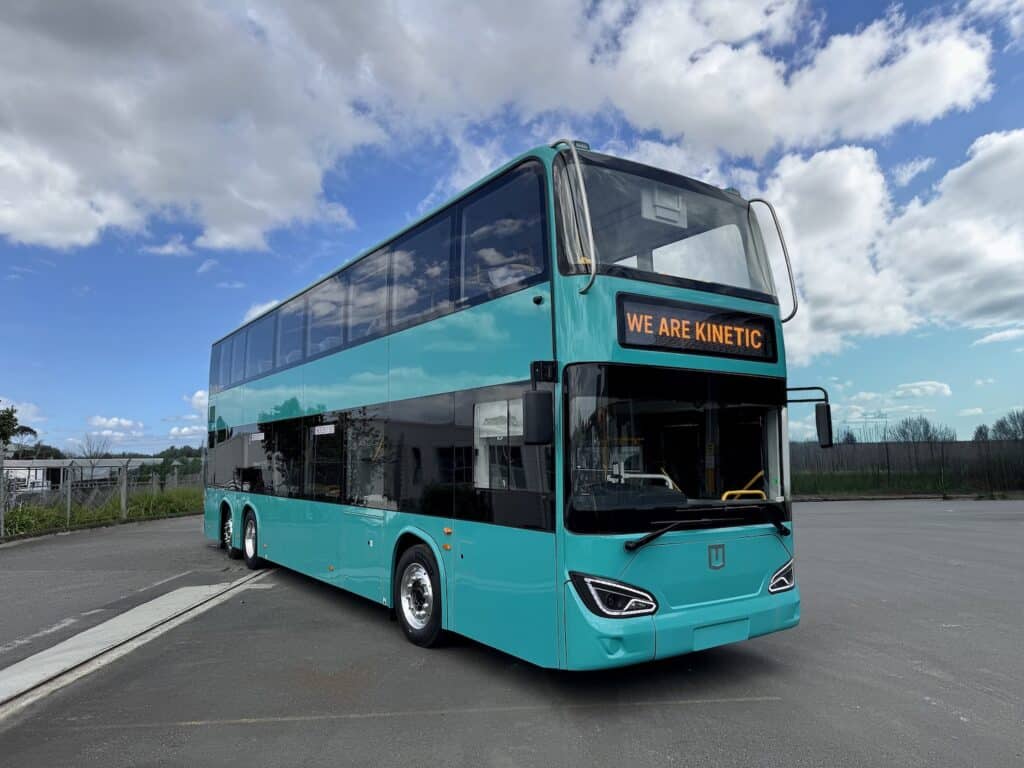 Lightweight electric double-decker debuts in New Zealand through Kinetic-Geely partnership - Sustainable Bus