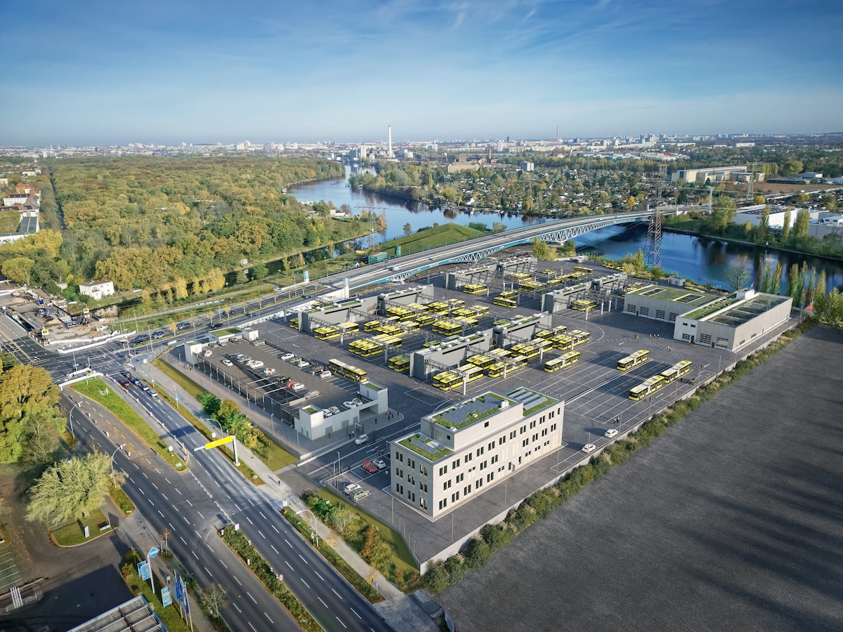 Treptow bvg depot electric buses