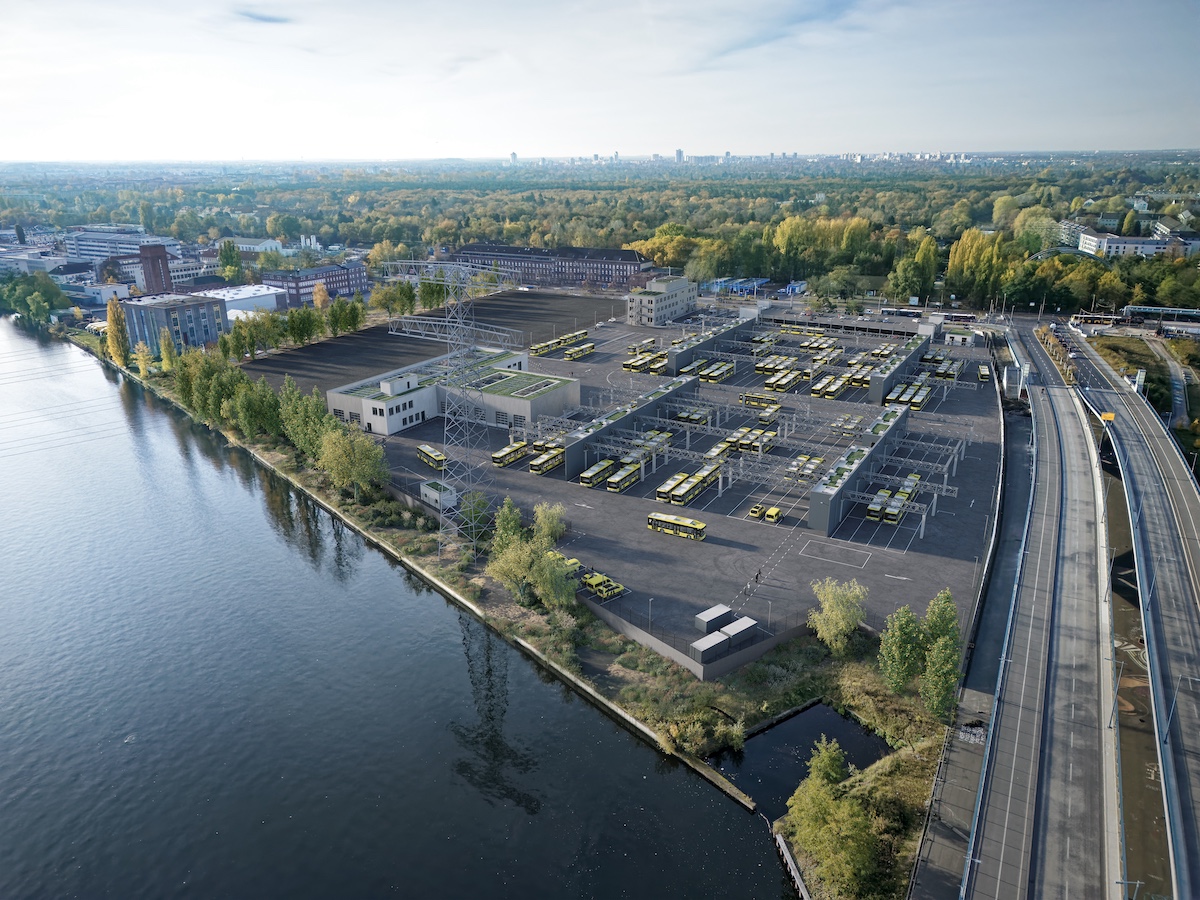 Treptow bvg depot electric buses