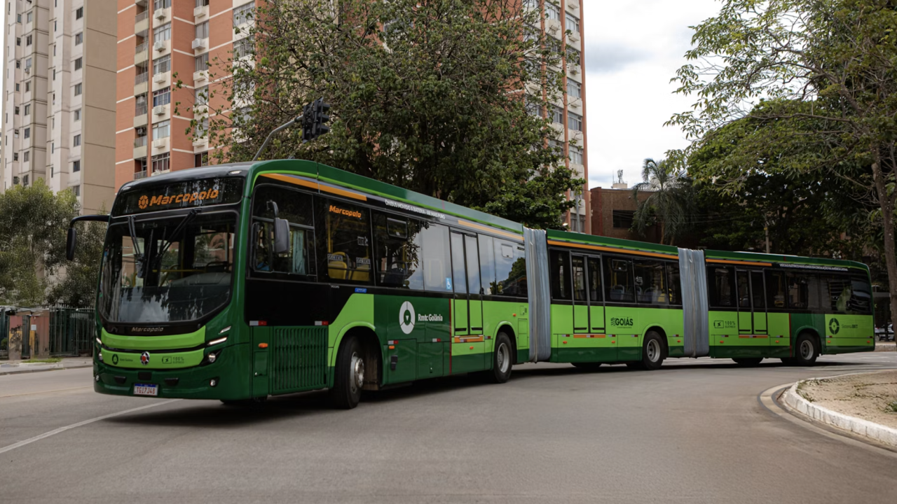 Brazil's Goiania deploys electric bi-articulated fleet (Volvo - Marcopolo) on upgraded BRT corridors - Sustainable Bus