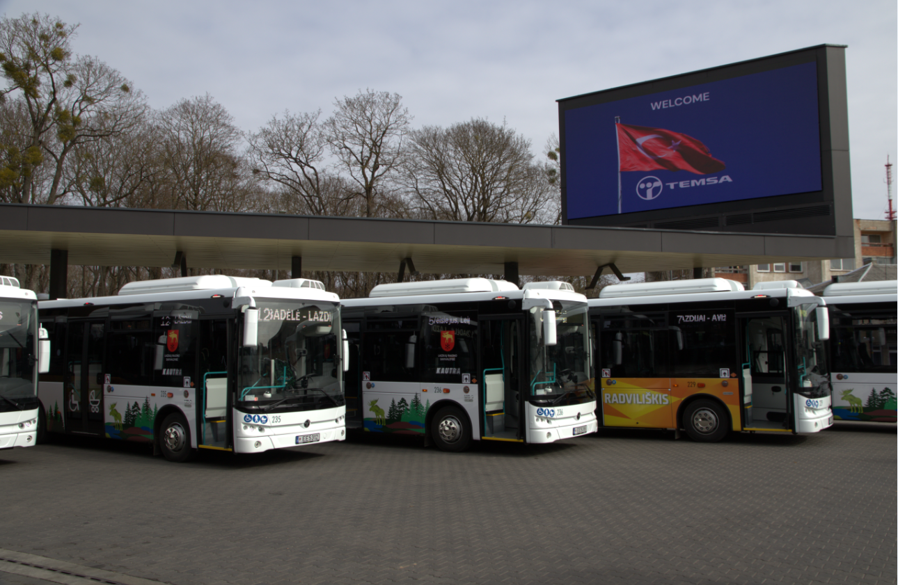 temsa electric buses lithuania kaunas