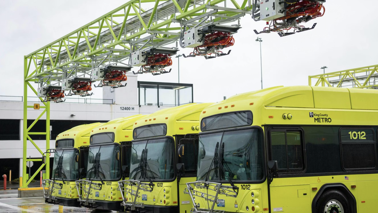 Schunk supplies 123 depot charging pantographs to King County Metro in Seattle - Sustainable Bus