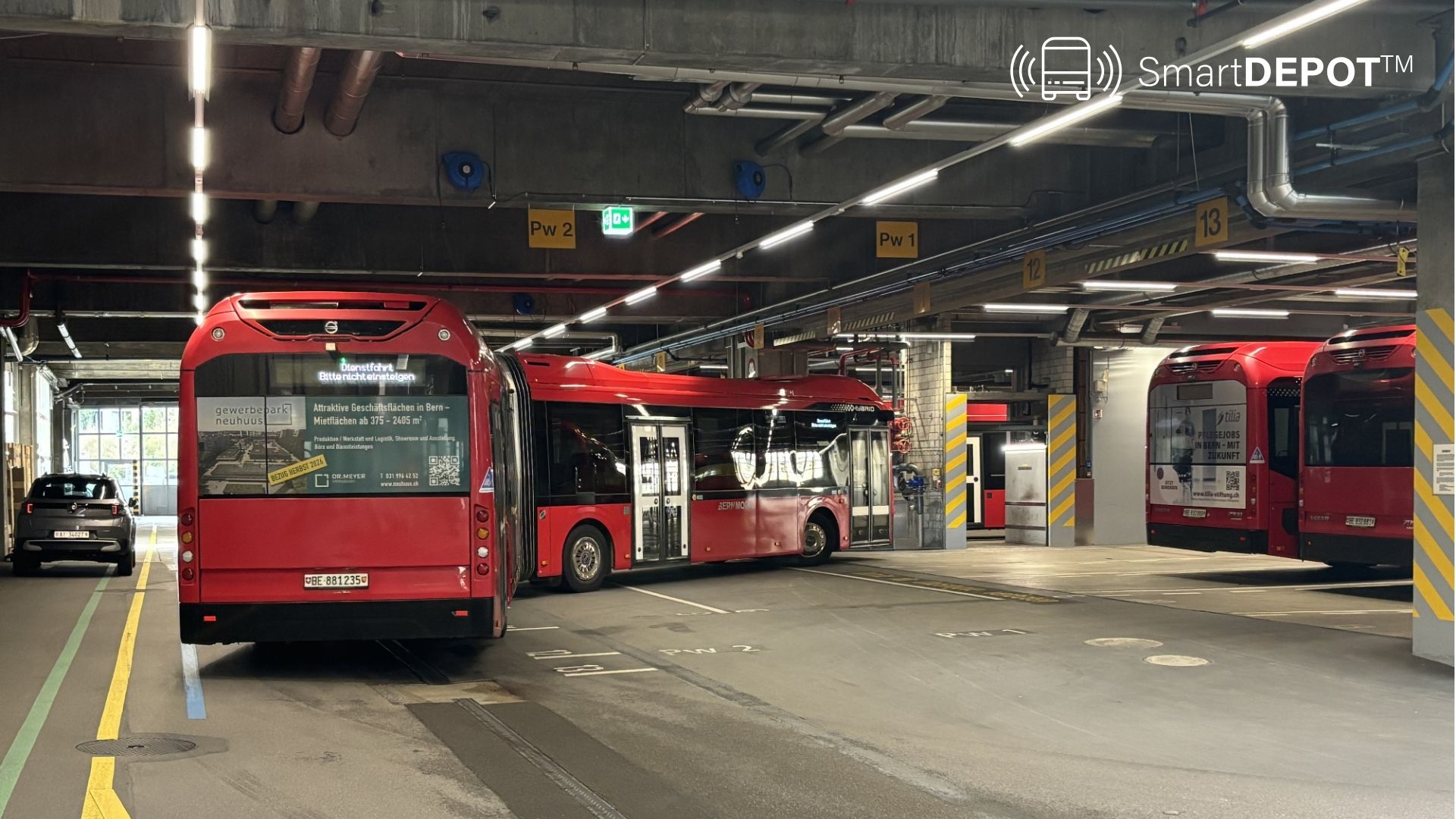 Autonomous manoeuvres in depots? Bernmobil is considering it